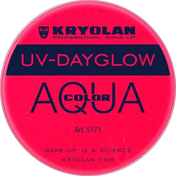 Aquacolor UV-Dayglow Rosso, 8 ml