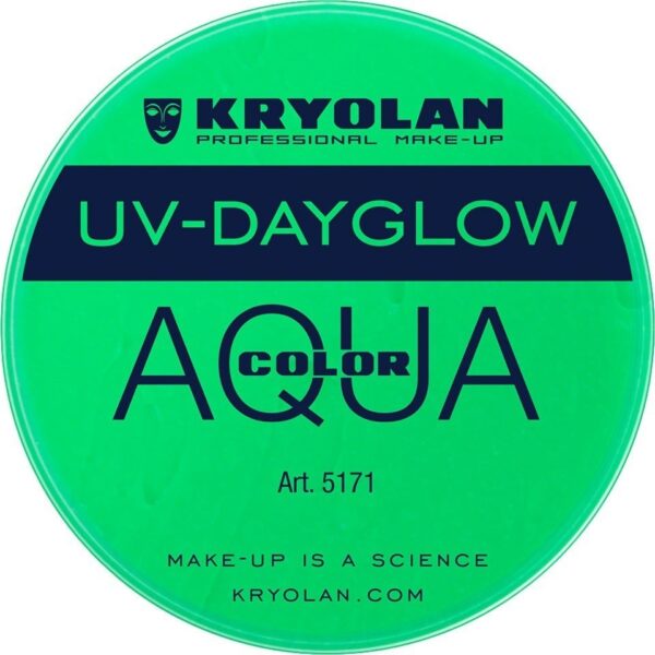 Aquacolor UV-Dayglow Verde, 8 ml