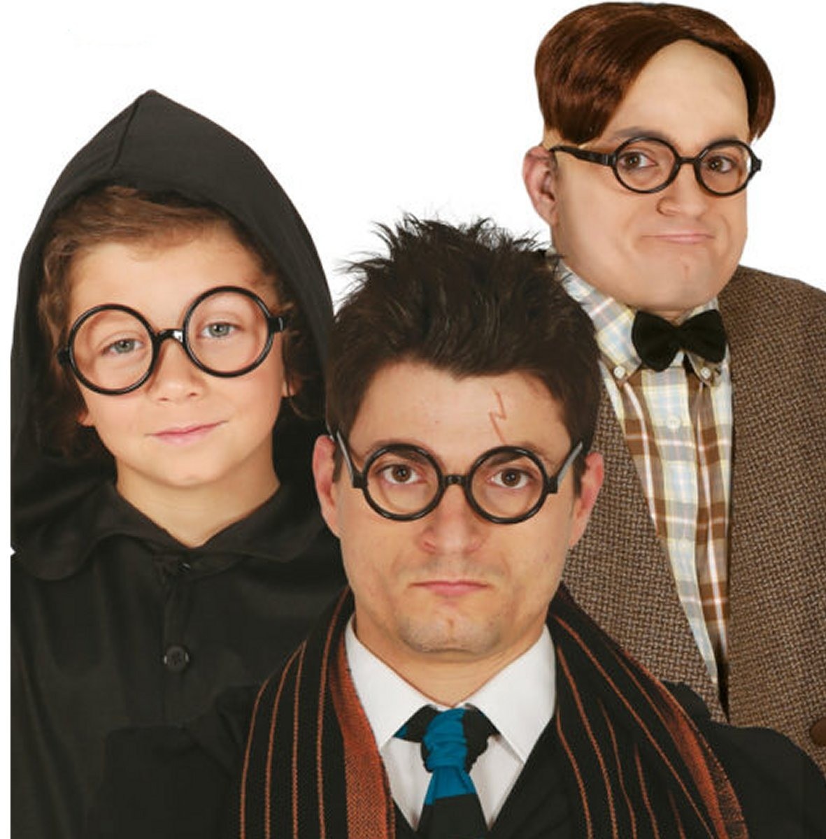 Occhiali Harry Potter, nerd, montatura in plastica (senza lenti)