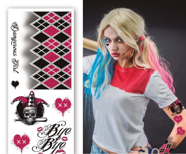 Tatuaggi viso Harley Quinn - immagine 2