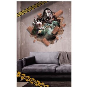 Poster adesivo da parete zombie 70x80 cm