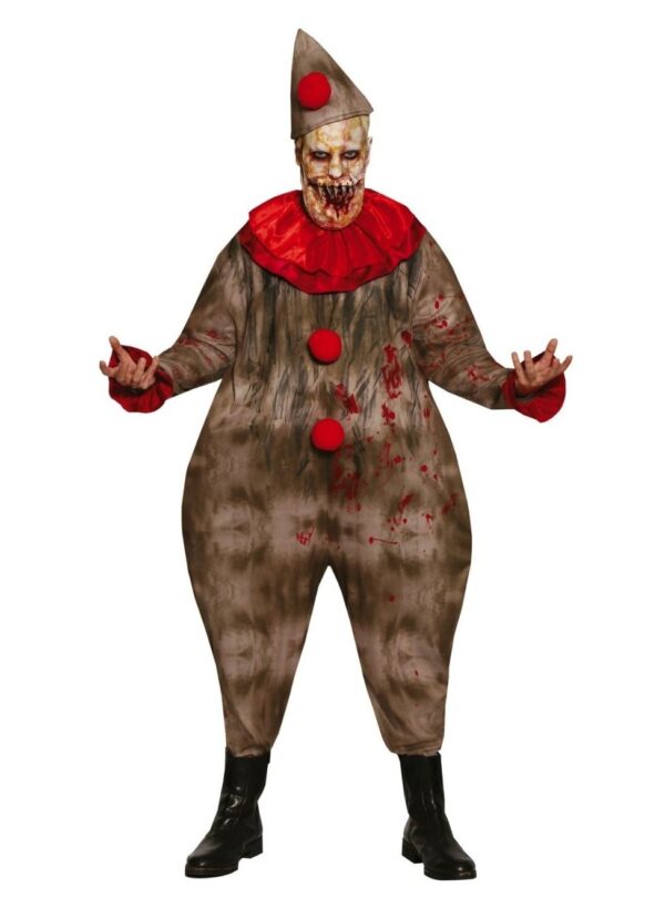 Costume Clown horror grasso adulto