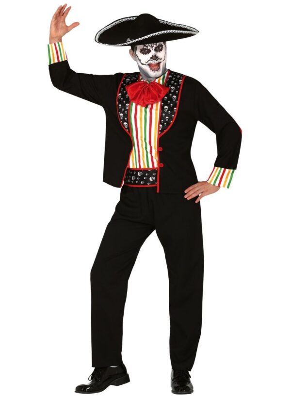 Costume scheletro mariachi adulto