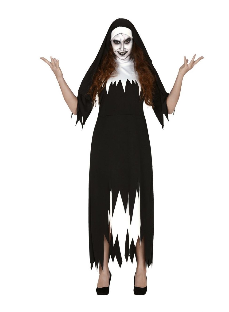 Costume Suora horror donna più terrificante di Halloween