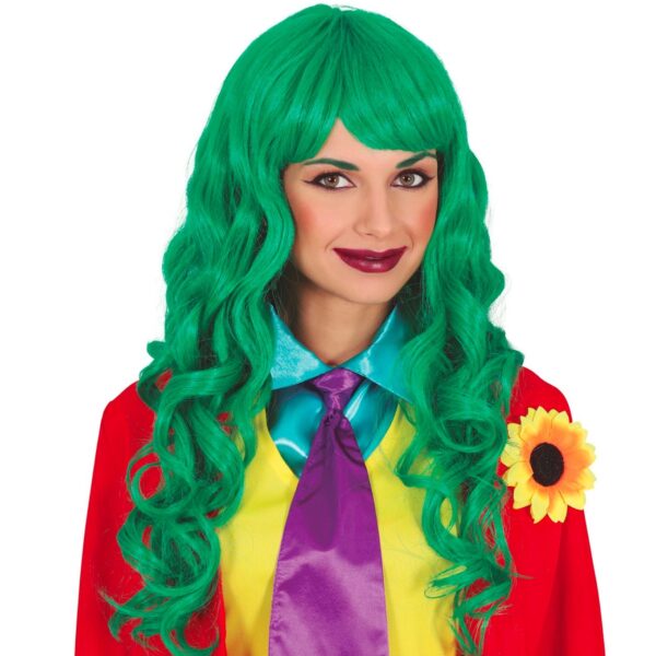 Parrucca verde joker donna