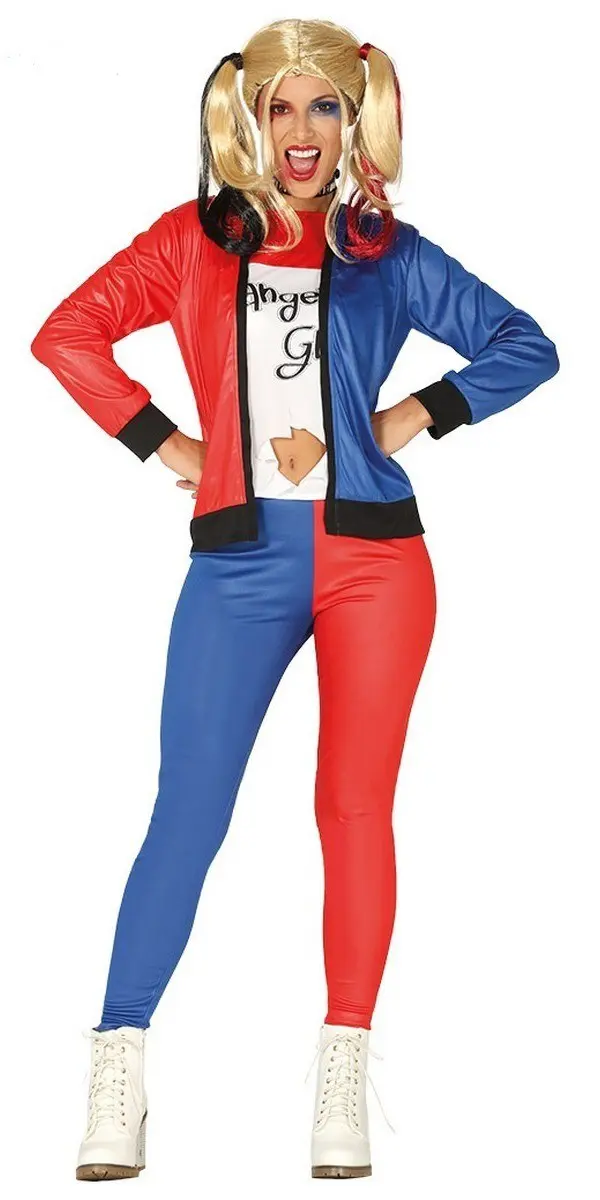 Costume di Harley Quinn Adulta - L'Iconica Antieroina per Halloween e Feste  a Tema