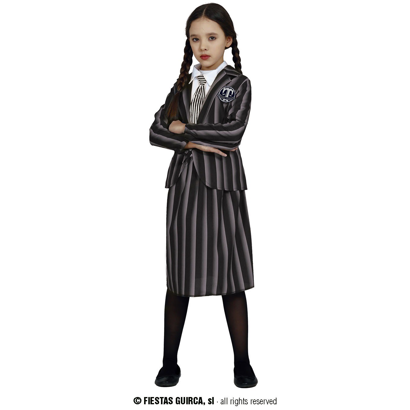 Costume Mercoledì Addams - Stile Gotico per Halloween e Feste a Tema