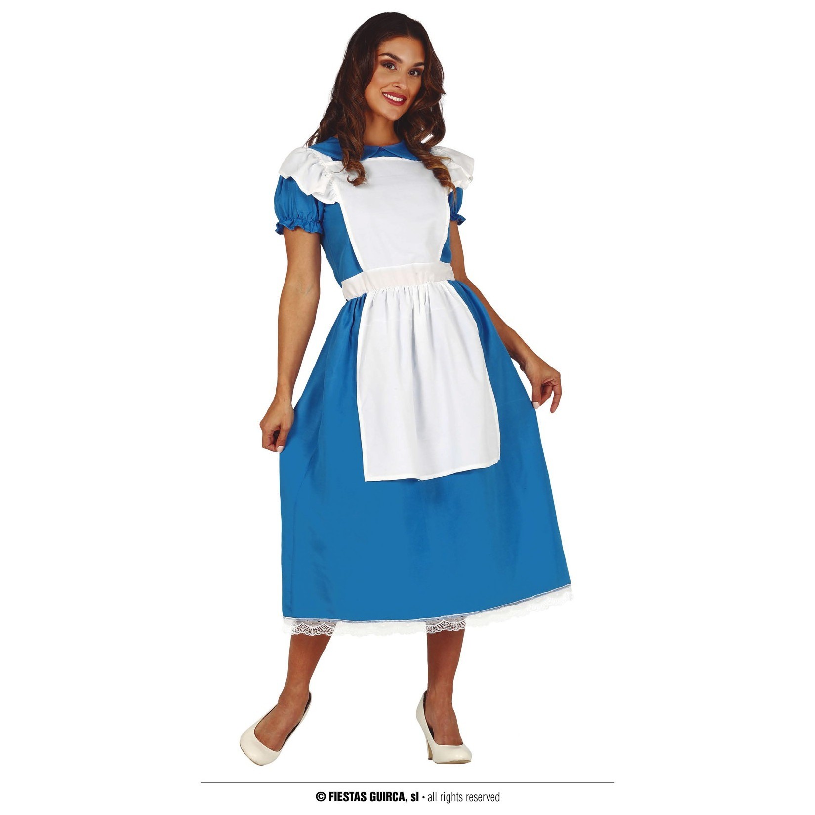 Giovane Donna vestita di Alice nel Paese delle Meraviglie costume