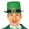 Cilindro verde Leprecauno in feltro