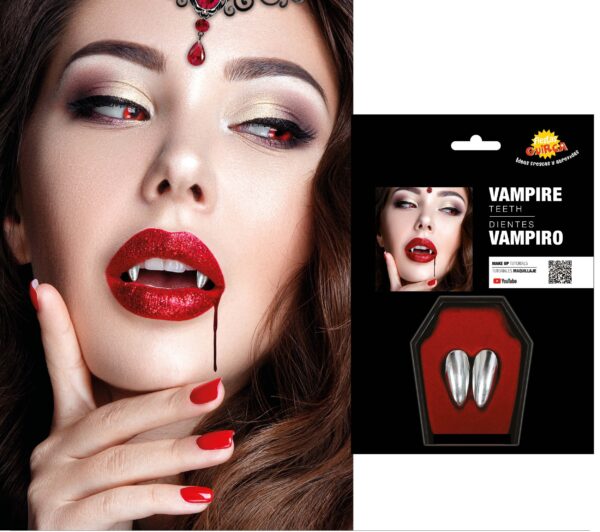 Canini da Vampiro Metallizzati - immagine 2