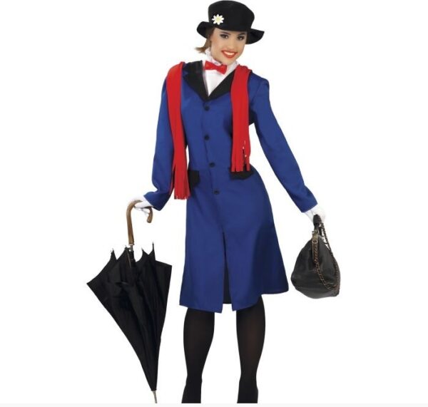 Costume Mary Poppins suffragetta anni 20 inglese donna