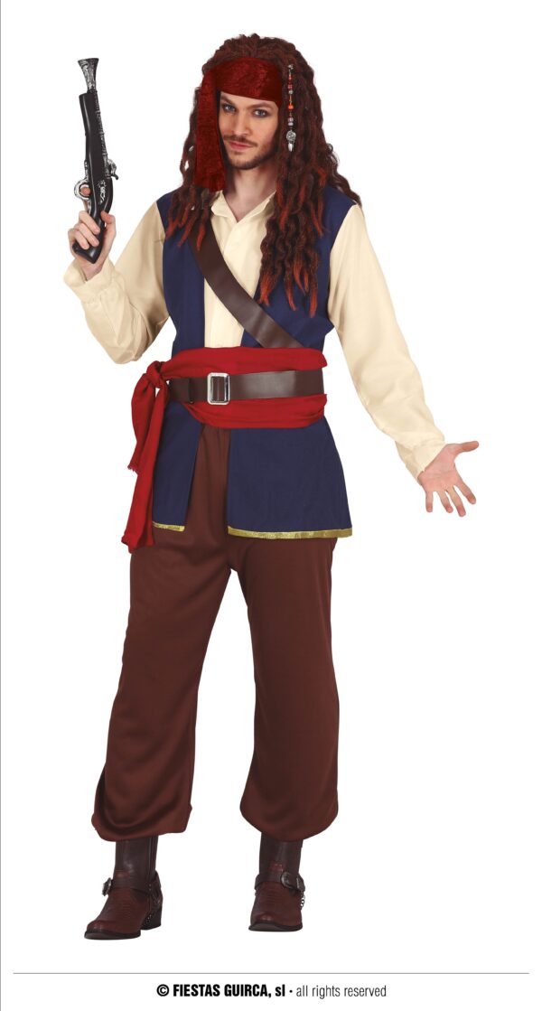 Costume pirata Jack Sparrow uomo