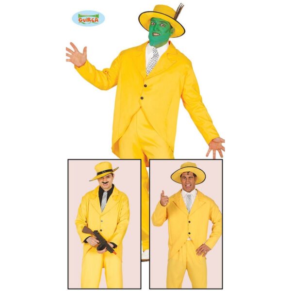 Costume The mask / gangster adulto