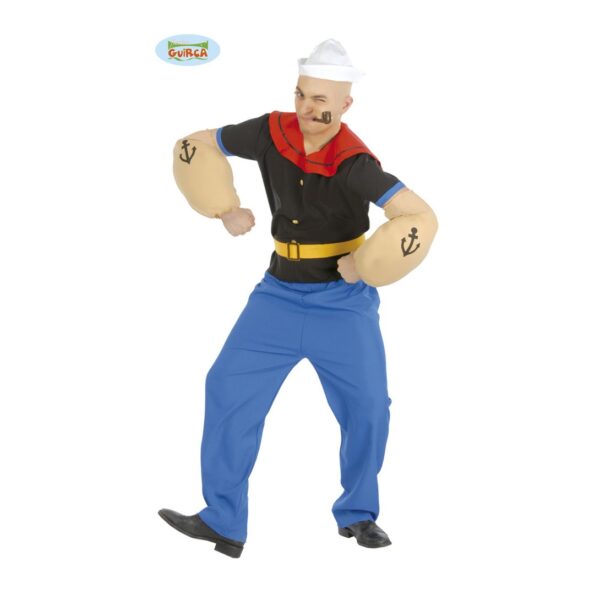 Costume Popeye, Braccio di ferro, cartoon – Taglia XL