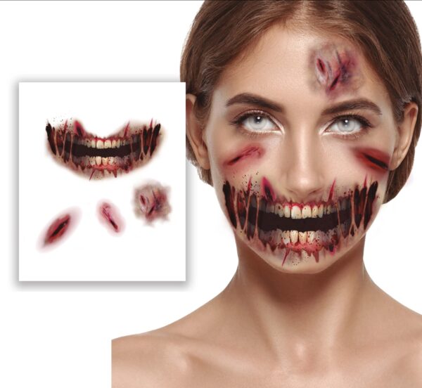 Tatuaggi zombie da viso