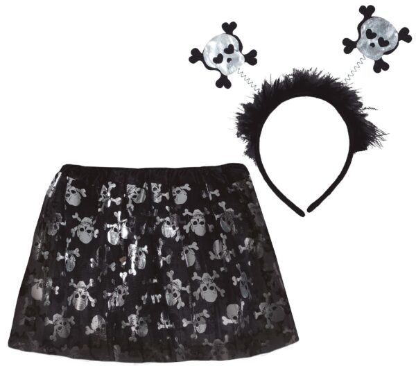 Kit Gotico bambina con teschi