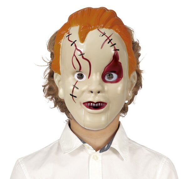 Maschera Chucky plastica rigida bambino