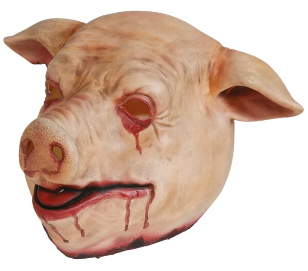 Maschera maiale insanguinata in lattice - immagine 2