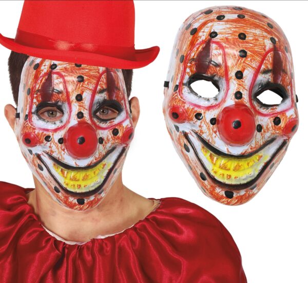 Maschera Pagliaccio in plastica
