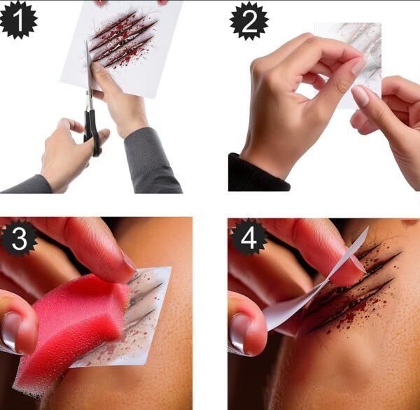 Tatuaggi ferite e morsi zombie - immagine 3
