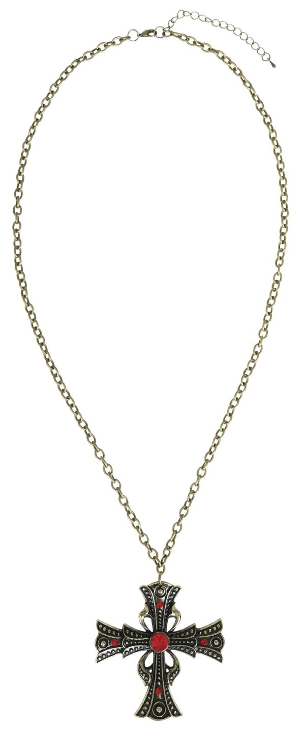 Collana Croce con Rubino - immagine 3