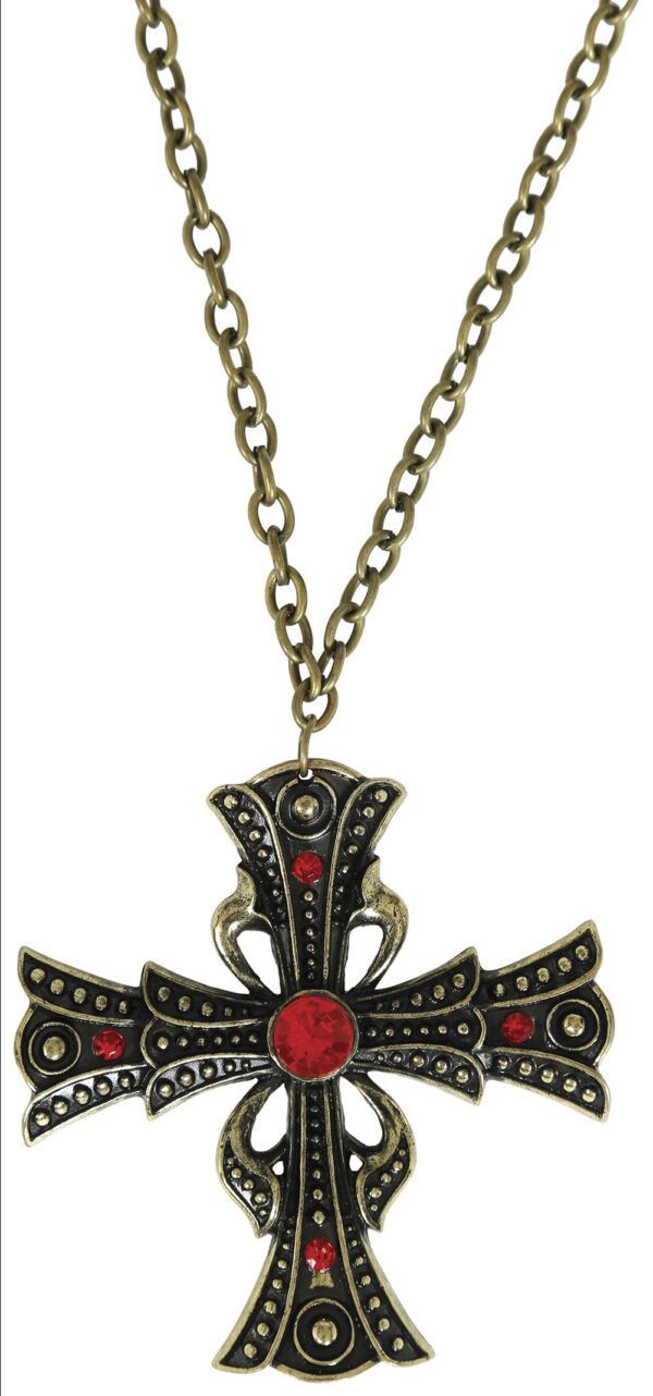 Collana Croce con Rubino - immagine 4