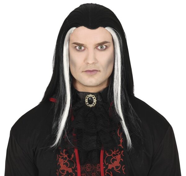 Parrucca Lunga Vampiro  gotica - immagine 2