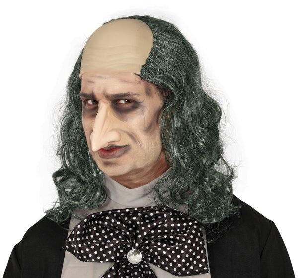 Parrucca pelata con capelli lunghi penguin - immagine 2