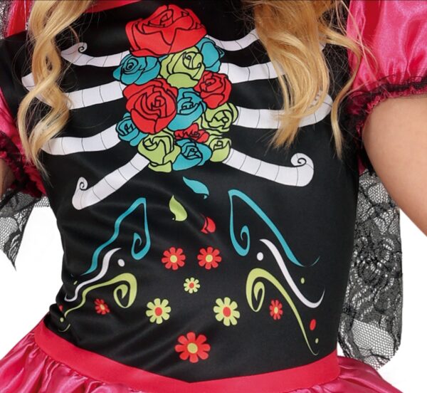 Costume Catrina Bambina dia de los muertos - immagine 3