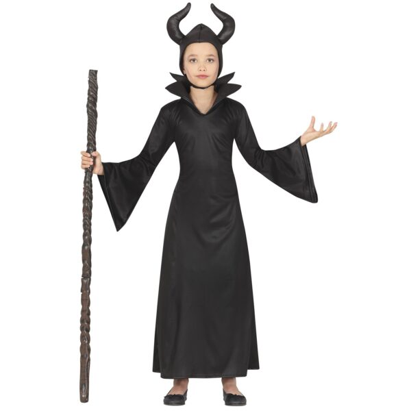 Costume Malefica nero bambina