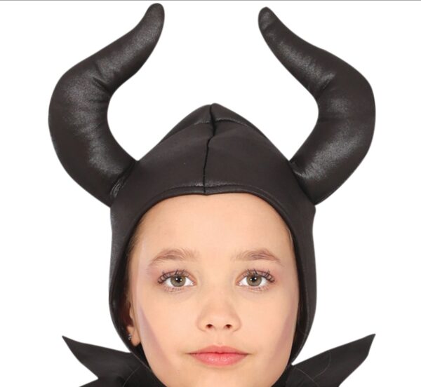 Costume Malefica nero bambina - immagine 3