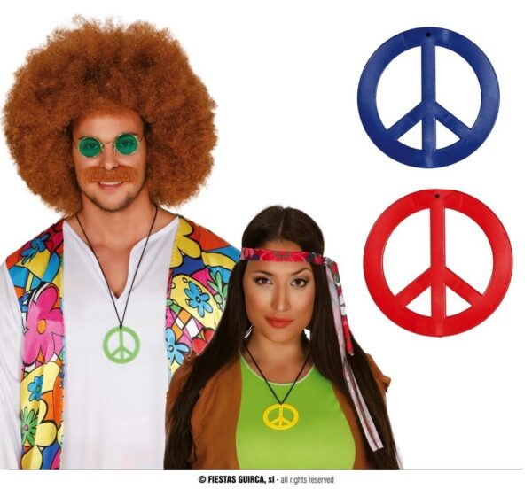 Collana Hippie in plastica colorata