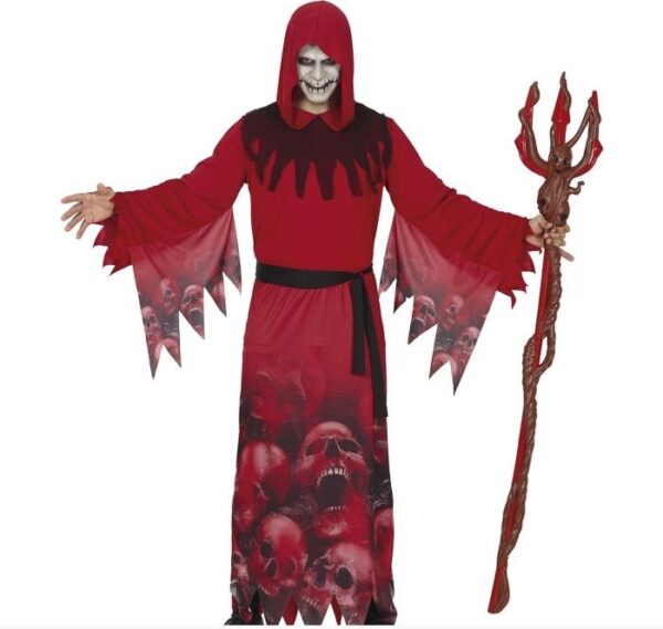 Costume adulto demone osso con teschi adulto