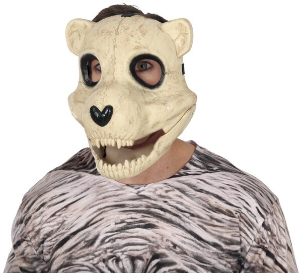 Maschera Orso scheletrica con bocca mobile