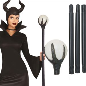 Bastone da mago con sfera nero smontabile