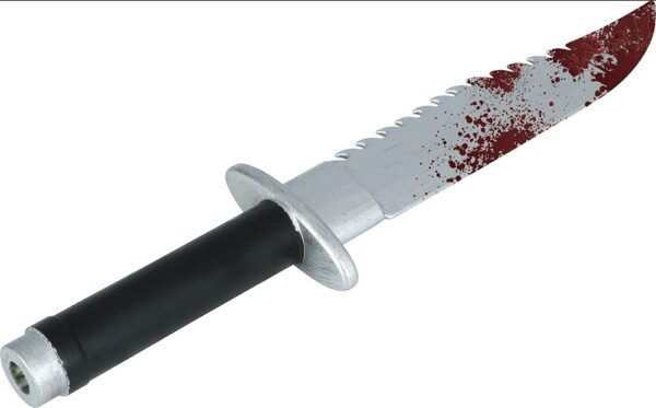 Coltello Rambo seghettato insanguinato - immagine 2