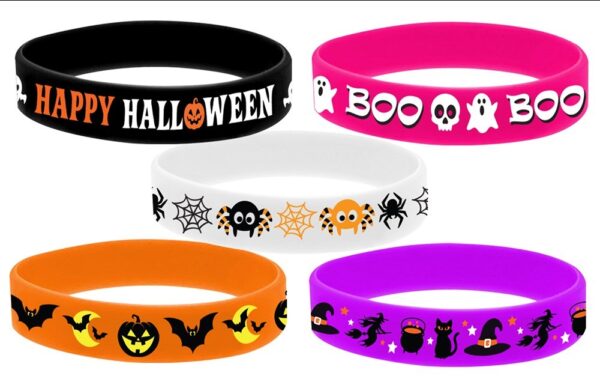 Braccialetti assortiti in silicone di Halloween - immagine 2