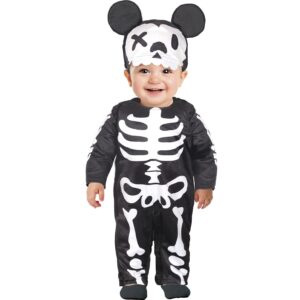 Costume Topolino scheletro baby
