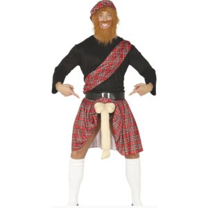 Costume Scozzese Kilt con sorpresa adulto