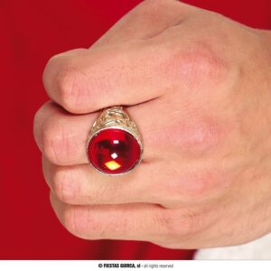 Anello rosso rubino