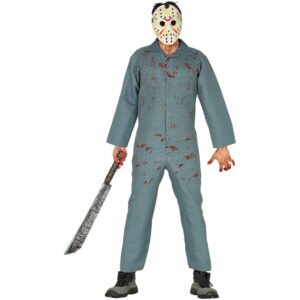 Costume Jason Voorhees venerdì 13 blu adulto
