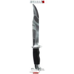 Coltello Ghost Face Scream Originale con maschera riflessa