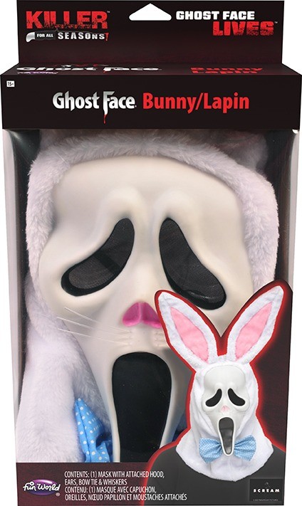 Maschera Coniglio bianco pasquale Ghostface scream originale - immagine 2
