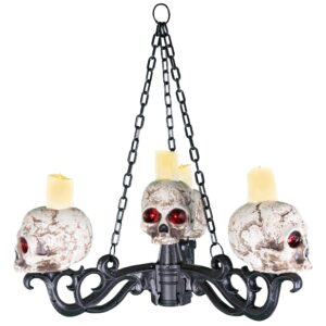 Lampadario con cteschi e candele 2 in 1