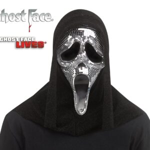 Maschera Ghost Face Disco cappuccio glitter originale