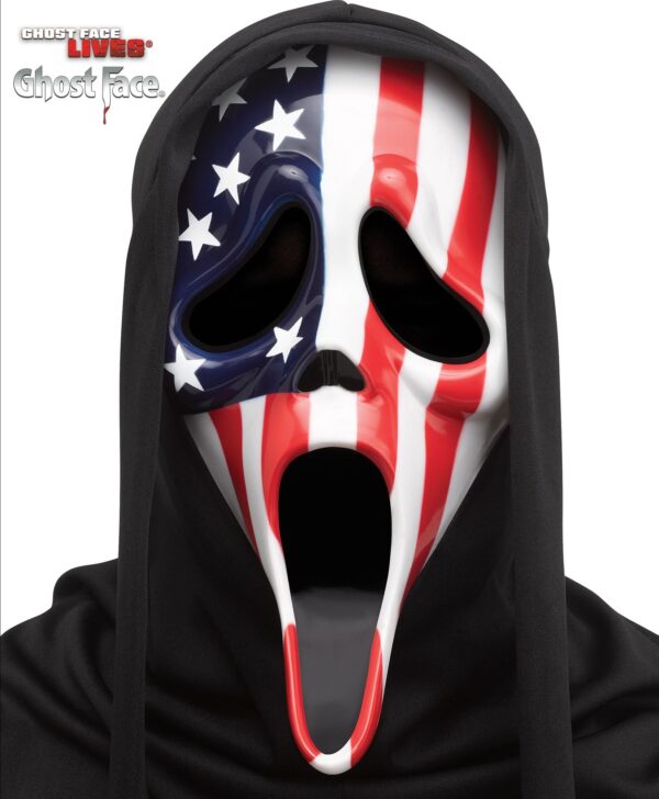 Maschera Ghost Face bandiera americana originale - immagine 2