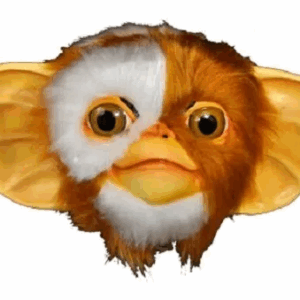 Maschera alta qualità Gizmo ciuffo bianco gremlins