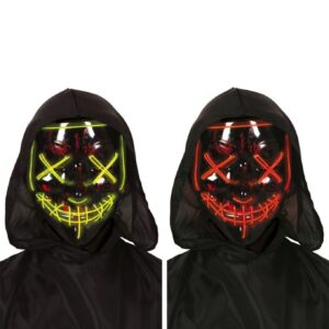 Maschera "La Notte del Giudizio" nera luminosa