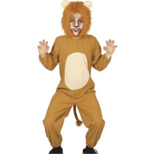 Costume leone animale in peluches bambino