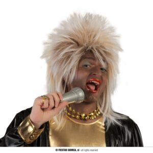 Parrucca Tina Turner bionda rockstar anni 70